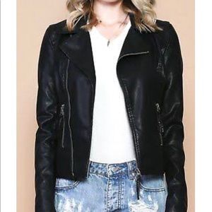 Solemio vegan leather jacket - Fig Leaf Boutique